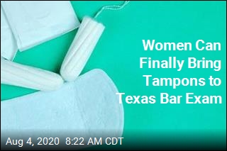No Longer Barred at Texas Bar Exam: Tampons?