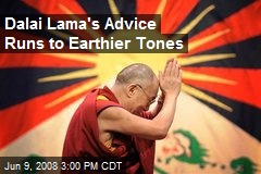 Dalai Lama's Advice Runs to Earthier Tones