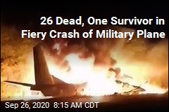 26 Dead, One Survivor in Fiery Crash of Military Plane
