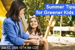 Summer Tips for Greener Kids
