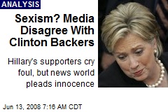Sexism? Media Disagree With Clinton Backers