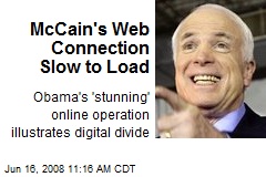 McCain's Web Connection Slow to Load