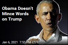 Obama Doesn&#39;t Mince Words on Trump