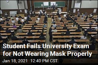 Student Fails University Exam for Not Wearing Mask Properly
