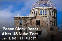 Hiroshima Peace Clock Reset After US Nuke Test