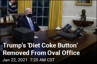 Trump&#39;s &#39;Diet Coke Button&#39; Gone From Biden&#39;s Desk