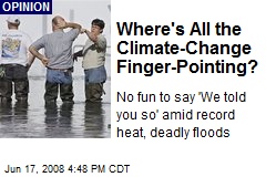 Where's All the Climate-Change Finger-Pointing?
