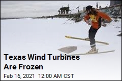Texas Wind Turbines Are Frozen