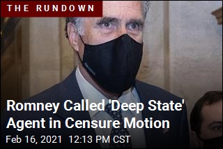 Romney Called &#39;Deep State&#39; Agent in Censure Motion