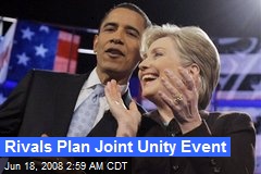 Rivals Plan Joint Unity Event