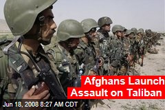 Afghans Launch Assault on Taliban