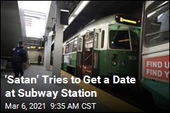 &#39;Satan&#39; Tries to Get a Date at Subway Station