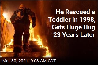 Man Meets Firefighter Who Rescued Him as Boy 23 Years Ago