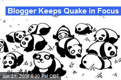 Blogger Keeps Quake in Focus