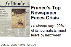France's Top Newspaper Faces Crisis