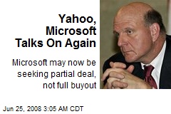 Yahoo, Microsoft Talks On Again