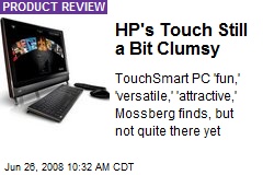 HP's Touch Still a Bit Clumsy