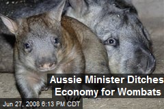 Aussie Minister Ditches Economy for Wombats