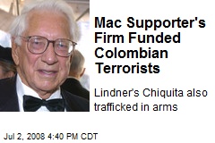 Mac Supporter's Firm Funded Colombian Terrorists