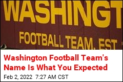 Washington Football Team&#39;s Name Is What You Expected