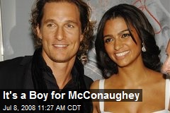 It's a Boy for McConaughey
