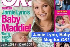 Jamie Lynn, Baby Mug for OK!