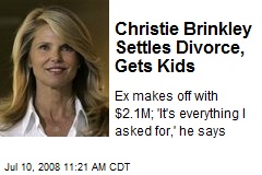 Christie Brinkley Settles Divorce, Gets Kids