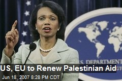 US, EU to Renew Palestinian Aid