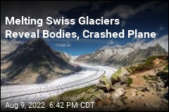 Melting Glaciers Yield Bodies, Crashed Plane