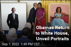 Obamas Return to White House for Portrait Ceremony