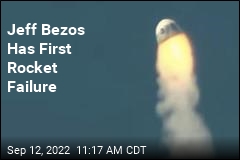 Jeff Bezos Has First Rocket Failure