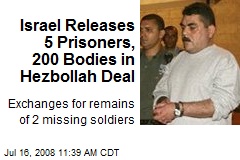 Israel Releases 5 Prisoners, 200 Bodies in Hezbollah Deal
