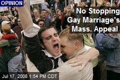 No Stopping Gay Marriage's Mass. Appeal