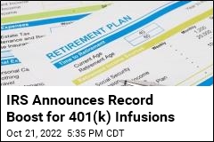 IRS Announces Record Boost for 401(k) Infusions
