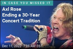 Guns N&#39; Roses&#39; Axl Rose Ending 30-Year Tradition