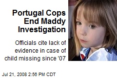 Portugal Cops End Maddy Investigation