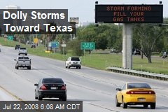 Dolly Storms Toward Texas