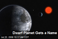 Dwarf Planet Gets a Name