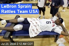 LeBron Sprain Rattles Team USA