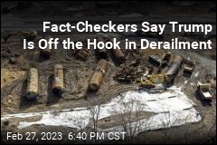Fact-Checkers Say Trump Is Off the Hook in Derailment