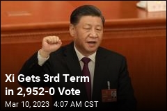 Xi Officially Awarded 3rd Term After 2,952-0 Vote