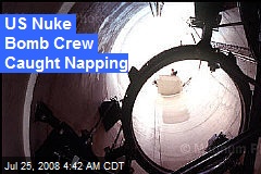 US Nuke Bomb Crew Caught Napping