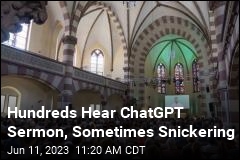 Hundreds Hear ChatGPT Sermon, Sometimes Snickering