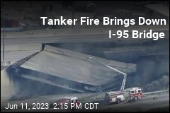 Section of I-95 Collapses After Tanker Burns Below