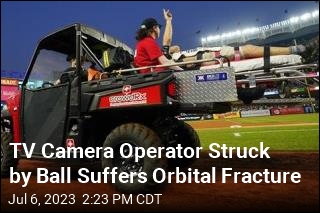 TV Camera Operator Struck by Ball Suffers Orbital Fracture