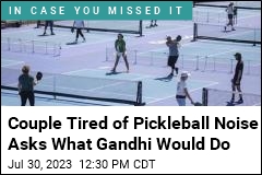 Couple Tired of Pickleball Noise Asks What Gandhi Would Do
