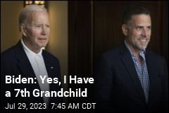 Biden Acknowledges 7th Grandkid for First Time