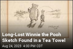 Long-Lost Winnie the Pooh Sketch Found in a Tea Towel