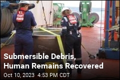 Submersible Debris, Human Remains Recovered
