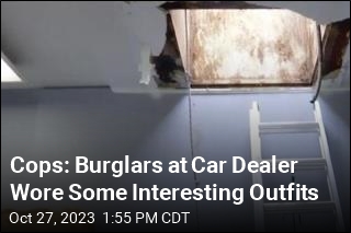 Cops: Burglars at Car Dealer Wore Some Interesting Outfits
